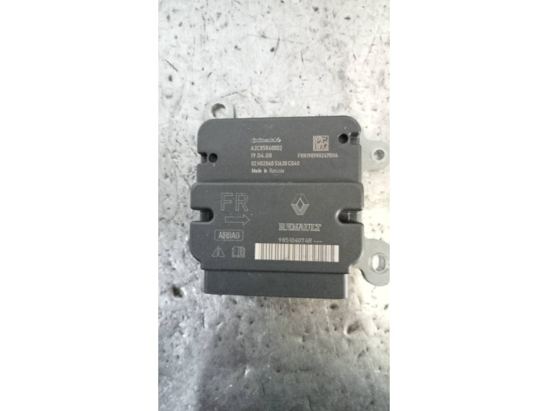 Recambio de centralita airbag para renault zoe referencia OEM IAM A2C85840002 985104074R 