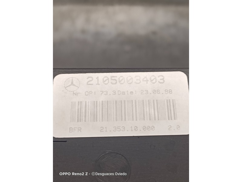Recambio de radiador agua para mercedes clase e (w210) berlina diesel 290 turbodiesel (210.017) referencia OEM IAM 2105003403  