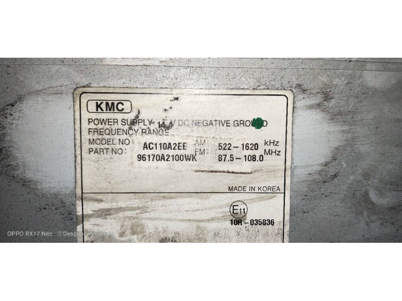 Recambio de sistema navegacion gps para kia cee´d 1.6 gdi cat referencia OEM IAM 96170A2100WK  