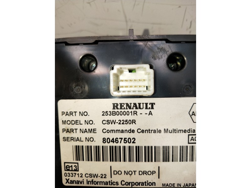 Recambio de mando multifuncion para renault laguna coupe initiale referencia OEM IAM 253B00001R 80167502 
