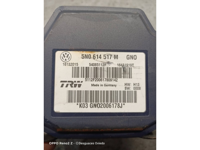 Recambio de abs para volkswagen tiguan (5n1) advance referencia OEM IAM 5N0614517M 16132015 54085112F 16131919T