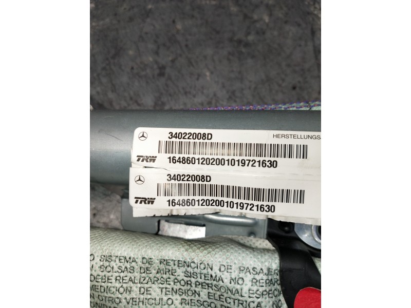 Recambio de airbag cortina delantero derecho para mercedes clase m (w164) ml 300 cdi be 4-matic (164.121) referencia OEM IAM 340