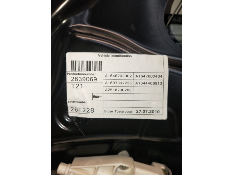 Recambio de elevalunas trasero derecho para mercedes clase m (w164) ml 300 cdi be 4-matic (164.121) referencia OEM IAM A16482030