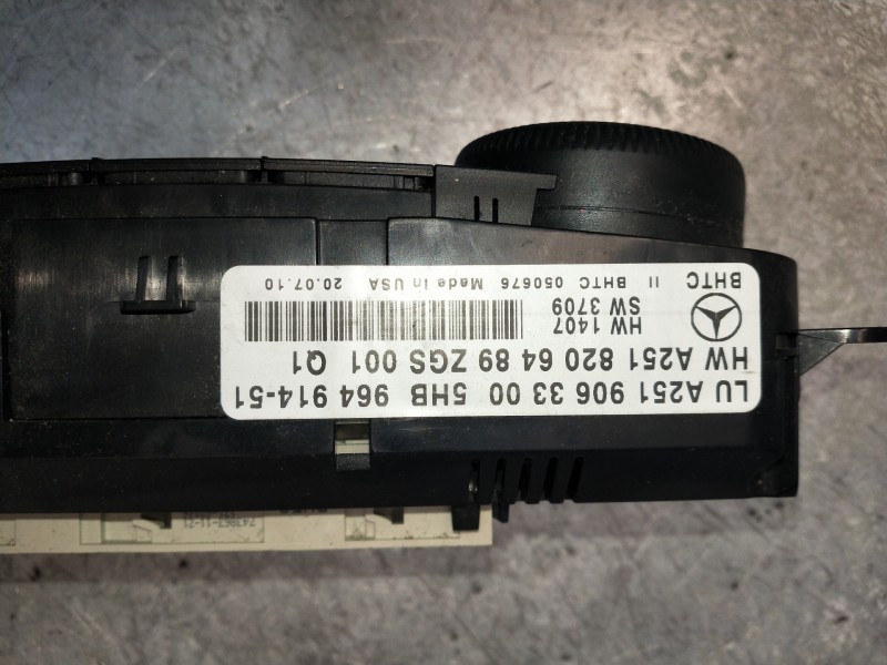 Recambio de mando calefaccion / aire acondicionado para mercedes clase m (w164) ml 300 cdi be 4-matic (164.121) referencia OEM I