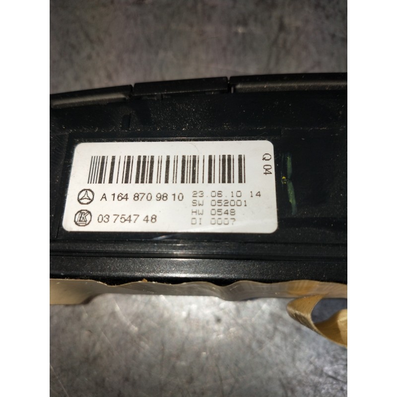 Recambio de mando multifuncion para mercedes clase m (w164) ml 300 cdi be 4-matic (164.121) referencia OEM IAM A1648709810 03754