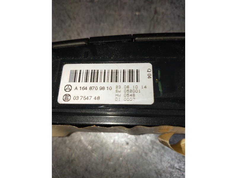 Recambio de mando multifuncion para mercedes clase m (w164) ml 300 cdi be 4-matic (164.121) referencia OEM IAM A1648709810 03754