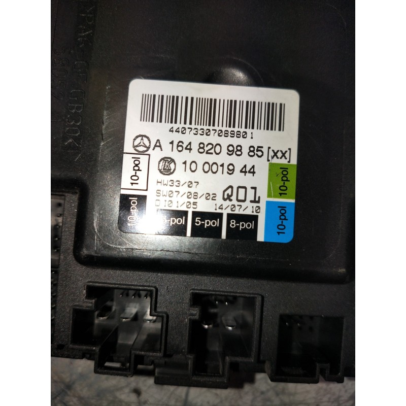 Recambio de modulo electronico para mercedes clase m (w164) ml 300 cdi be 4-matic (164.121) referencia OEM IAM A1648209885 10001