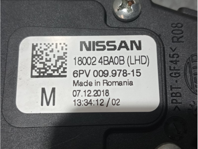 Recambio de potenciometro pedal para nissan qashqai (j11) acenta referencia OEM IAM 180024BA0B 6PV00997815 