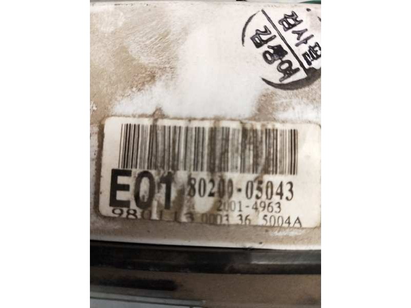 Recambio de cuadro instrumentos para ssangyong musso 2.9 turbodiesel cat referencia OEM IAM 8020005043 20014963E01 