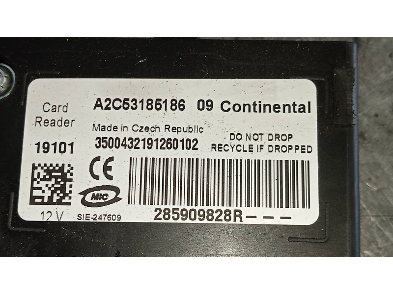 Recambio de conmutador de arranque para renault zoe referencia OEM IAM A2C53185186 285909828R 