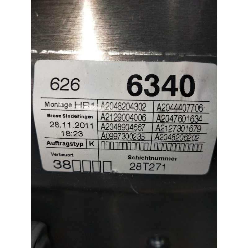 Recambio de elevalunas trasero derecho para mercedes clase c (w204) lim. c 250 cgi blueefficiency (204.047) referencia OEM IAM A