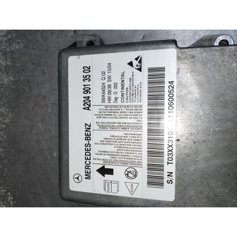 Recambio de kit airbag para mercedes clase c (w204) lim. c 250 cgi blueefficiency (204.047) referencia OEM IAM A2049013502 5WK44