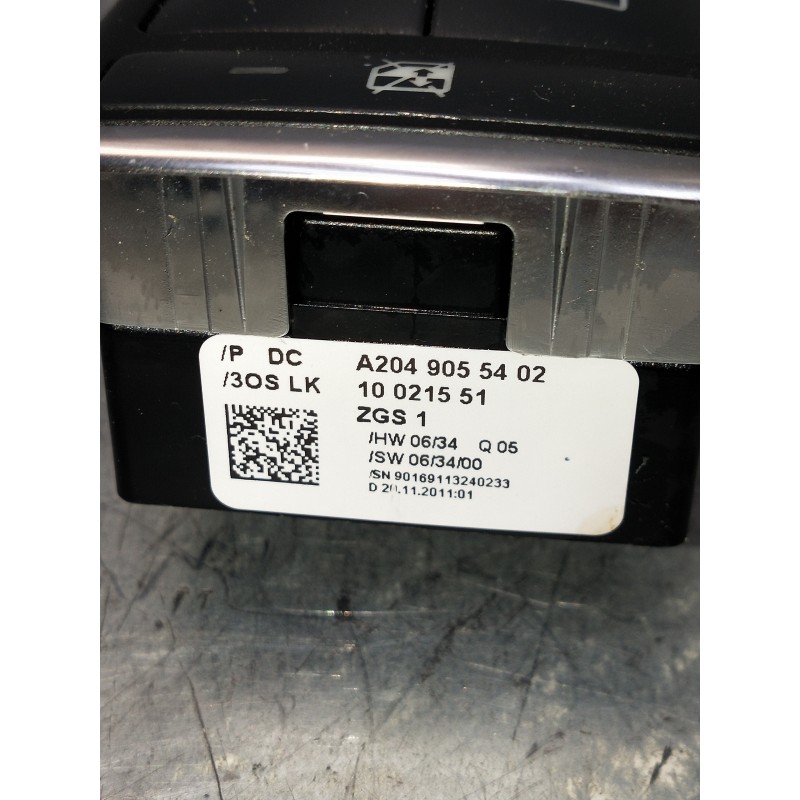 Recambio de mando elevalunas delantero izquierdo para mercedes clase c (w204) lim. c 250 cgi blueefficiency (204.047) referencia