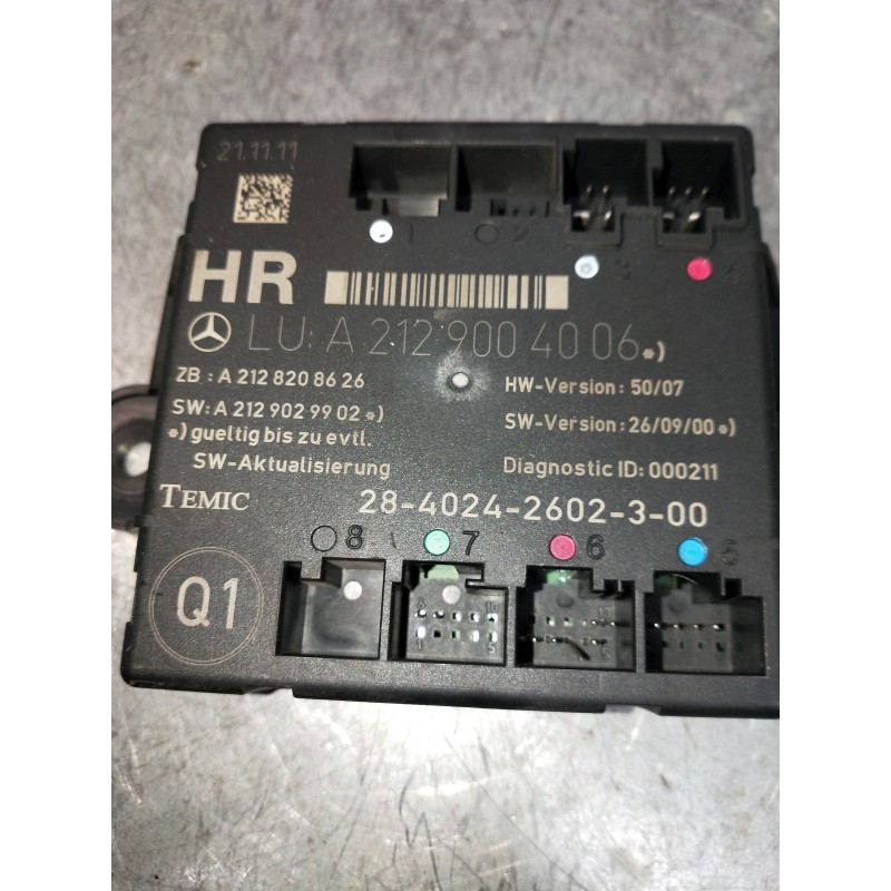 Recambio de modulo electronico para mercedes clase c (w204) lim. c 250 cgi blueefficiency (204.047) referencia OEM IAM A21282086