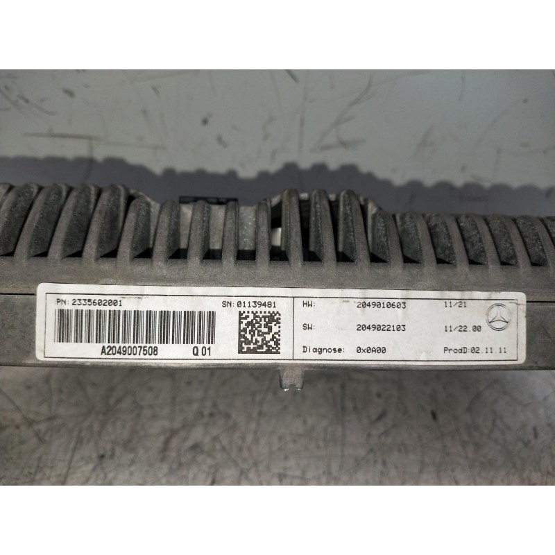 Recambio de pantalla multifuncion para mercedes clase c (w204) lim. c 250 cgi blueefficiency (204.047) referencia OEM IAM A20490