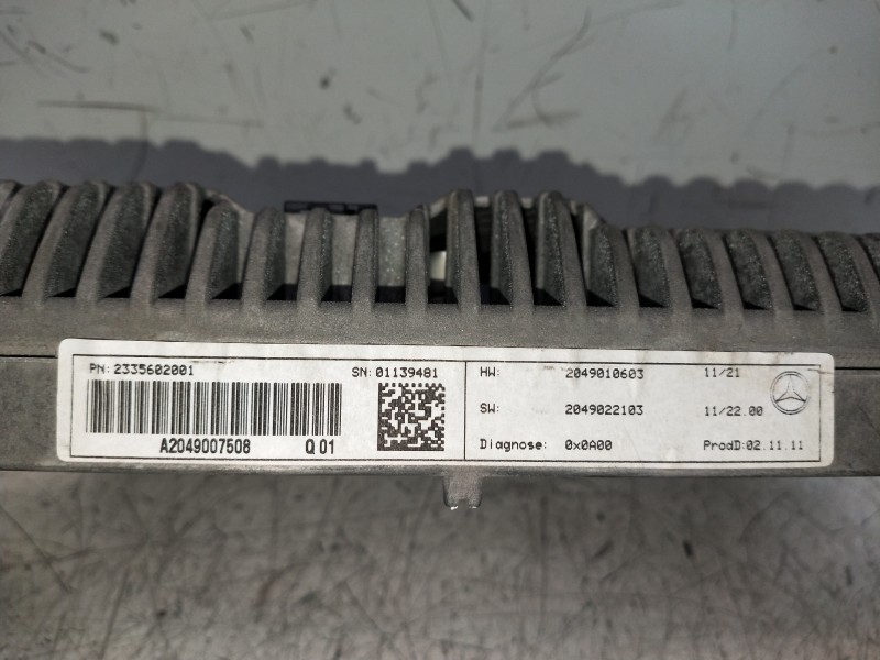 Recambio de pantalla multifuncion para mercedes clase c (w204) lim. c 250 cgi blueefficiency (204.047) referencia OEM IAM A20490