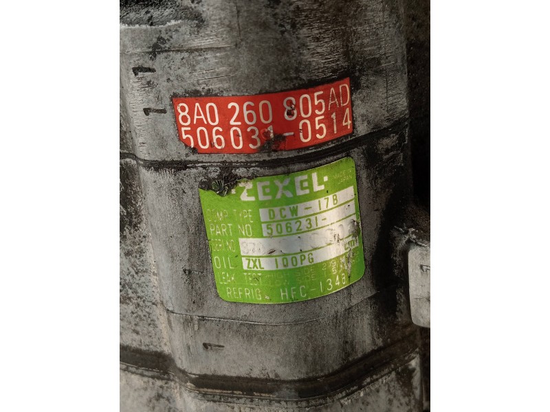 Recambio de compresor aire acondicionado para audi 80 1.9 tdi referencia OEM IAM 8A0260805AD 5060310514 DCW17B