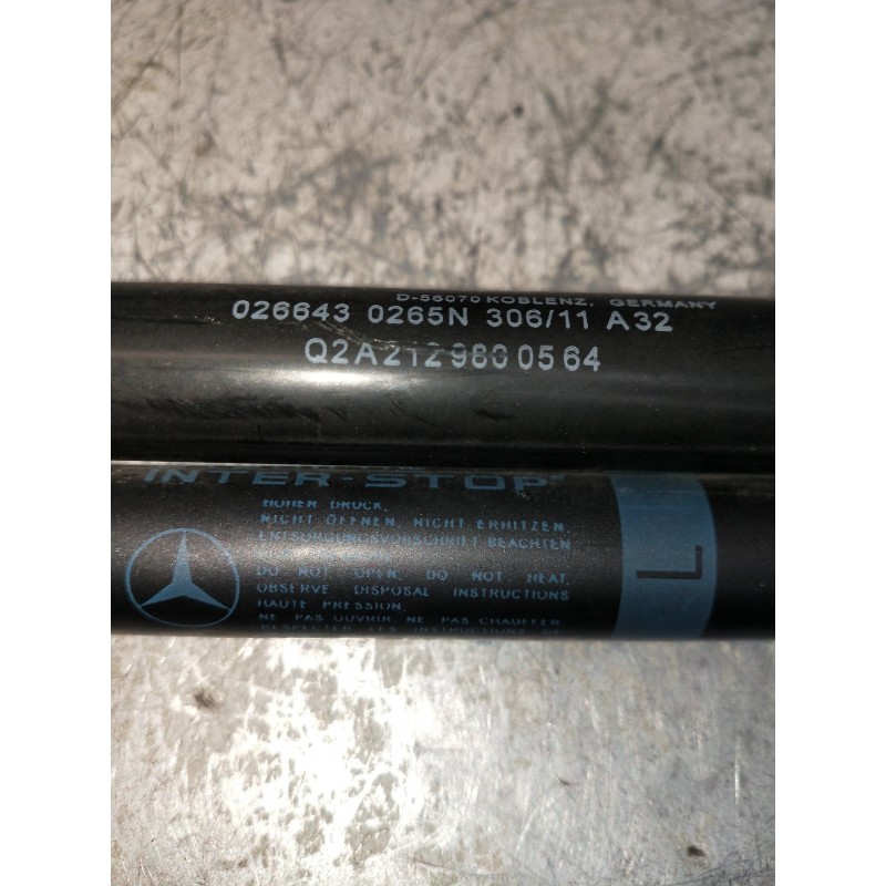 Recambio de amortiguadores capo para mercedes clase c (w204) lim. c 250 cgi blueefficiency (204.047) referencia OEM IAM A2129800