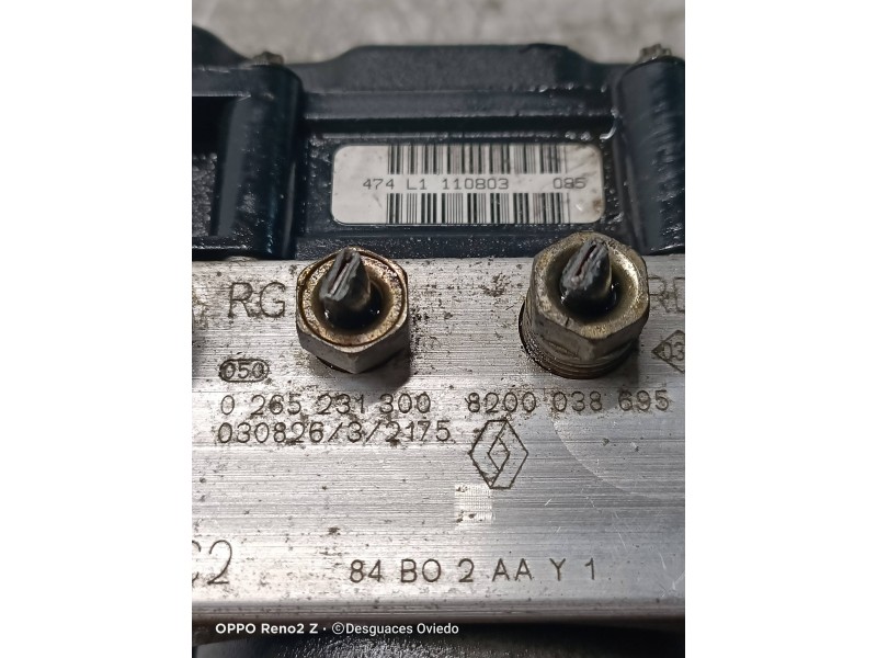 Recambio de abs para renault megane ii classic berlina confort authentique referencia OEM IAM 0265800300 8200038695 0265231300