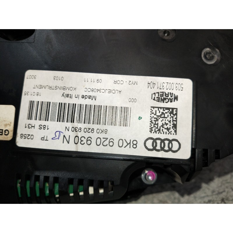 Recambio de cuadro instrumentos para audi a4 ber. (b8) s line sportpaket / plus referencia OEM IAM 8K0920930N 503002371404 