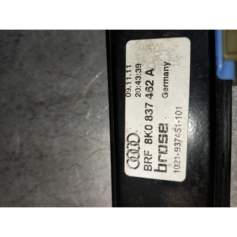 Recambio de elevalunas delantero derecho para audi a4 ber. (b8) s line sportpaket / plus referencia OEM IAM 8K0837462A  4P