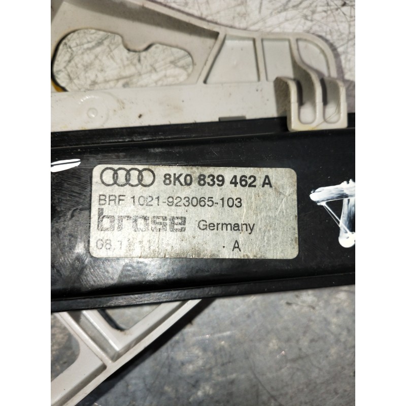 Recambio de elevalunas trasero derecho para audi a4 ber. (b8) s line sportpaket / plus referencia OEM IAM 8K0839462A  4P