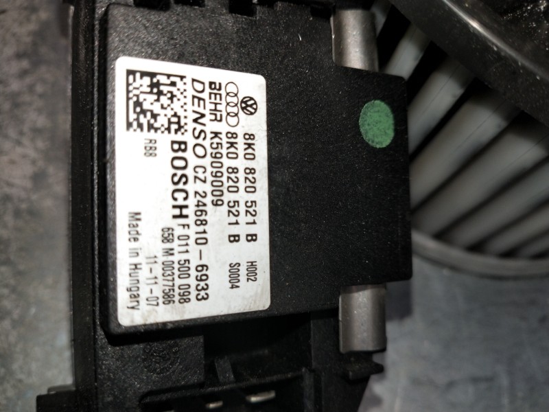 Recambio de motor calefaccion para audi a4 ber. (b8) s line sportpaket / plus referencia OEM IAM 8K0820521B  