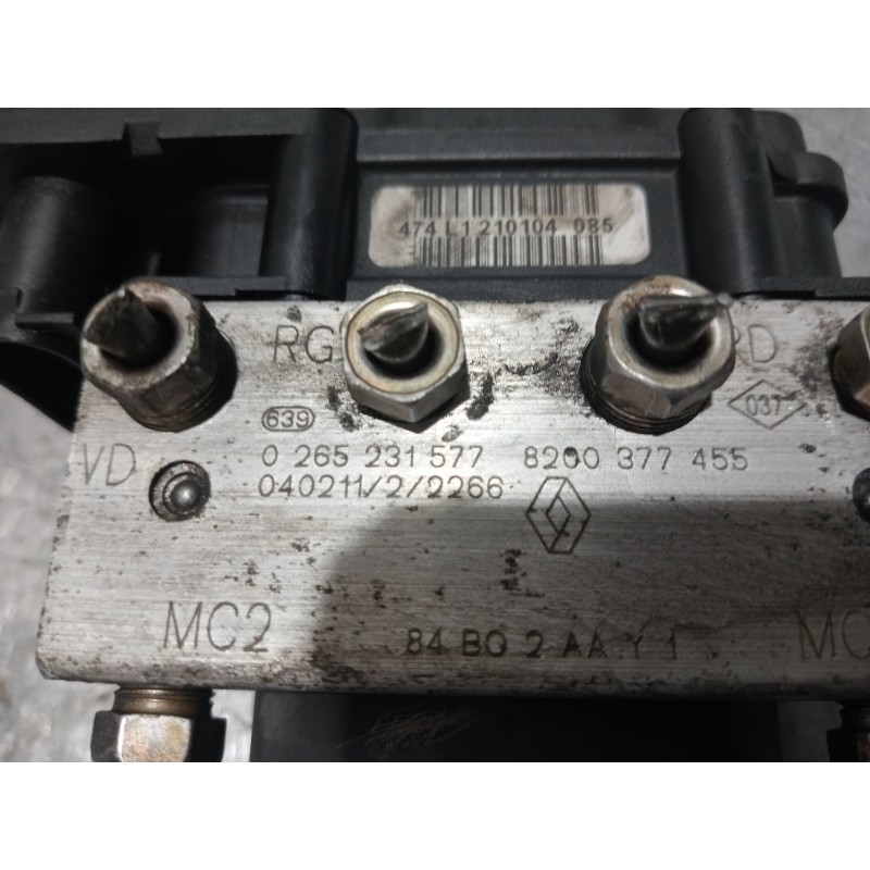 Recambio de abs para renault megane ii classic berlina confort authentique referencia OEM IAM 8200377455 0265231577 0265800440