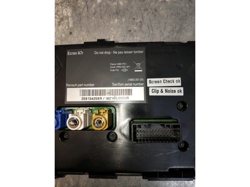 Recambio de pantalla multifuncion para renault laguna iii authentique referencia OEM IAM 259154206R  