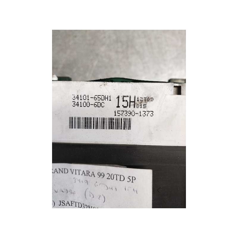 Recambio de cuadro instrumentos para suzuki grand vitara 5 puertas sq (ft) 2.0 turbodiesel cat referencia OEM IAM 3410165DH1 15H