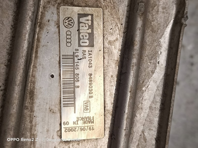 Recambio de intercooler para audi s3 (8l) 1.8 t (165kw) referencia OEM IAM 8L9145806B 848903QB 