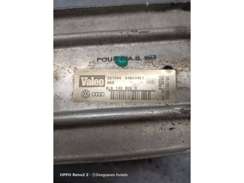 Recambio de intercooler para audi s3 (8l) 1.8 t (165kw) referencia OEM IAM 8L9145805H 848904SE 