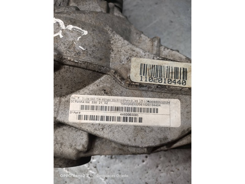 Recambio de diferencial delantero para mercedes clase m (w164) ml 300 cdi be 4-matic (164.121) referencia OEM IAM A1643302102  3