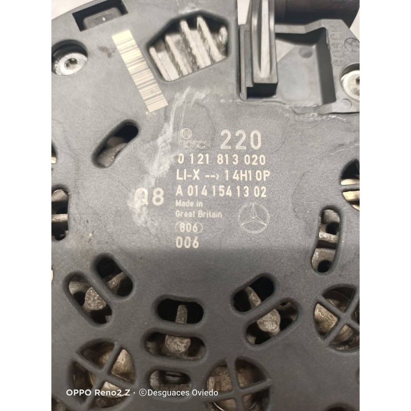Recambio de alternador para mercedes clase m (w164) ml 300 cdi be 4-matic (164.121) referencia OEM IAM A0141541302 0121813020 