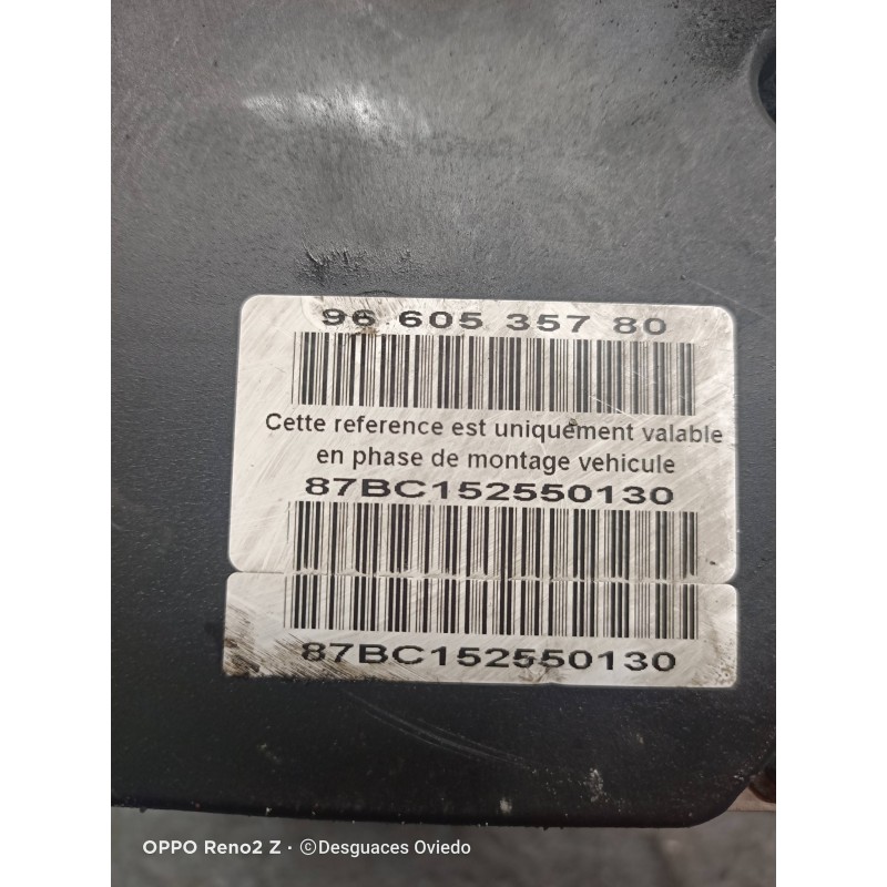 Recambio de abs para peugeot 307 break/sw (s2) 2.0 16v hdi fap cat (rhr / dw10bted4) referencia OEM IAM 9660535780 0265234152 96