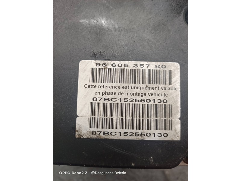 Recambio de abs para peugeot 307 break/sw (s2) 2.0 16v hdi fap cat (rhr / dw10bted4) referencia OEM IAM 9660535780 0265234152 96