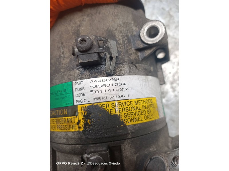 Recambio de compresor aire acondicionado para opel astra h caravan cosmo referencia OEM IAM 24466996 10114142528 