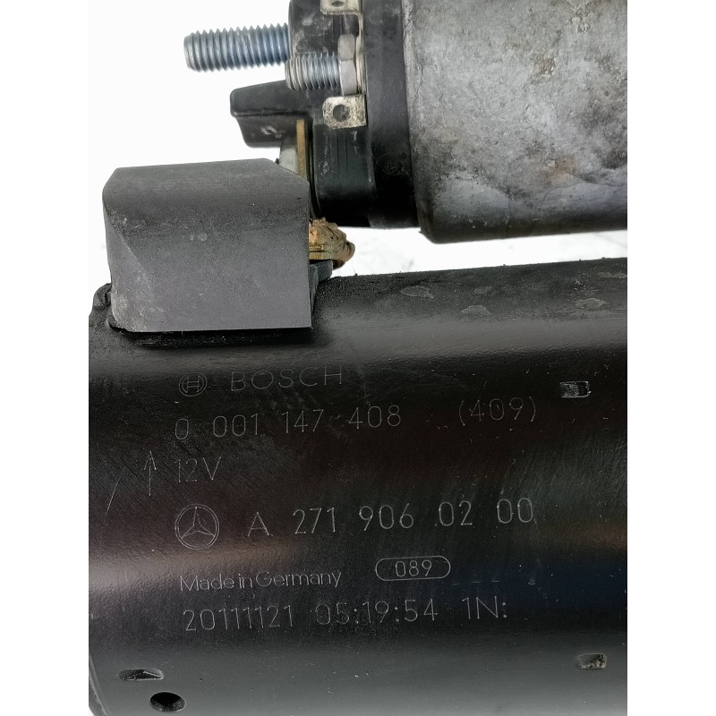 Recambio de motor arranque para mercedes clase c (w204) lim. c 250 cgi blueefficiency (204.047) referencia OEM IAM 0001147408 A2