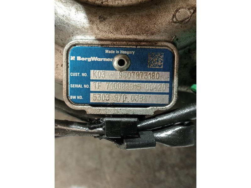 Recambio de turbocompresor para ford c-max referencia OEM IAM 53039700394 K03-9807873180 BORGWARNER Recambio de turbocompresor para ford c-max referencia OEM IAM 53039700394 K03-9807873180 BORGWARNER