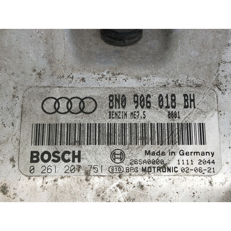 Recambio de centralita motor uce para audi s3 (8l) 1.8 t (165kw) referencia OEM IAM 8N0906018BH 0261207751 