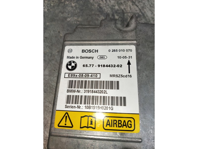 Recambio de centralita airbag para bmw serie 1 berlina (e81/e87) 118d referencia OEM IAM 0285010070 6577918443202 
