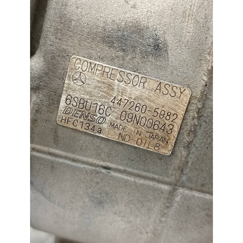 Recambio de compresor aire acondicionado para mercedes clase c (w204) lim. c 250 cgi blueefficiency (204.047) referencia OEM IAM