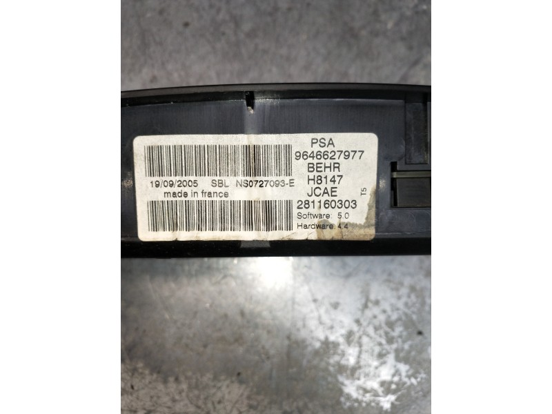 Recambio de mando calefaccion / aire acondicionado para peugeot 307 break/sw (s2) 2.0 16v hdi fap cat (rhr / dw10bted4) referenc