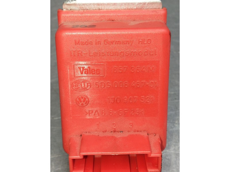 Recambio de resistencia calefaccion para audi s3 (8l) 1.8 t (165kw) referencia OEM IAM 1J0907521 5DS006467041 657364M