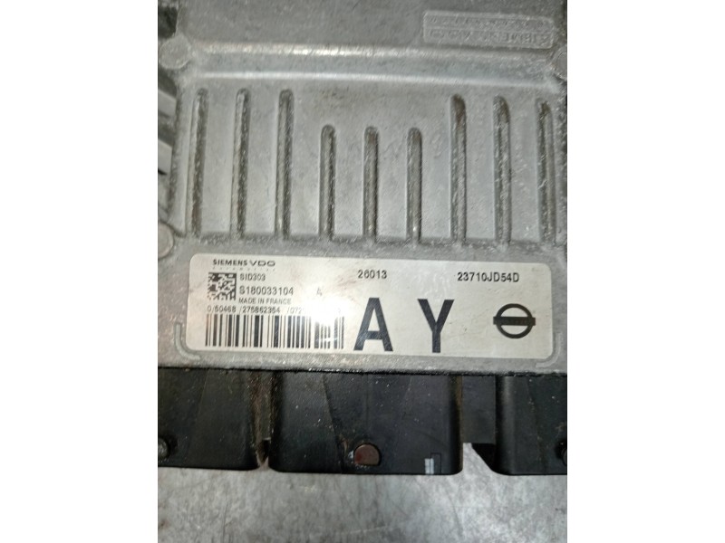Recambio de centralita motor uce para nissan qashqai (j10) tekna referencia OEM IAM S180033104 23710JD54D 