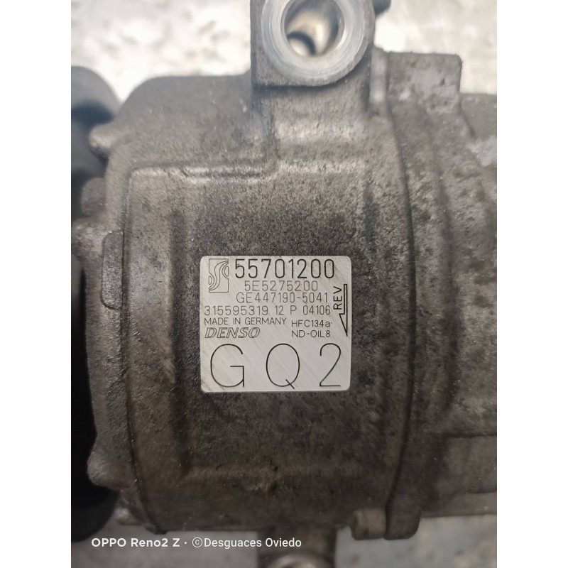 Recambio de compresor aire acondicionado para opel corsa d 1.2 cat (a 12 xer / ldc) referencia OEM IAM 55701200 5E5275200 GE4471