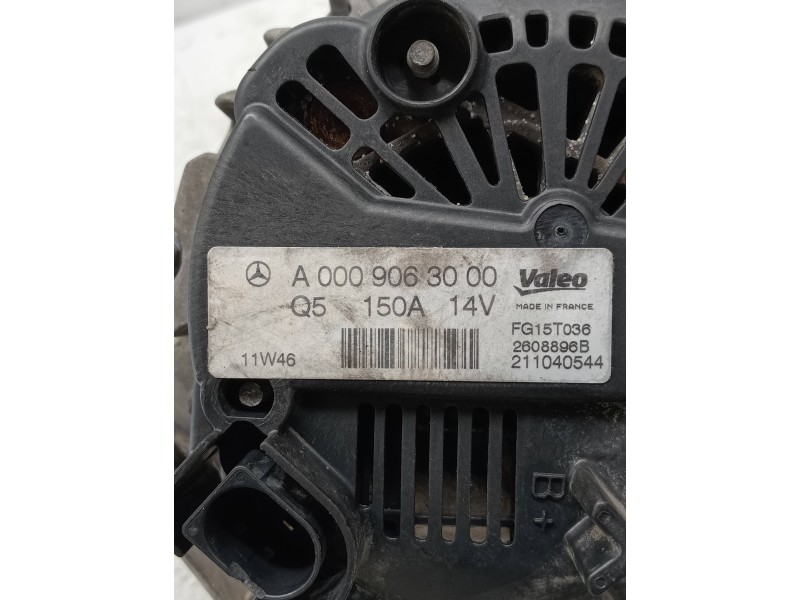 Recambio de alternador para mercedes clase c (w204) lim. c 250 cgi blueefficiency (204.047) referencia OEM IAM A0009063000 FG15T