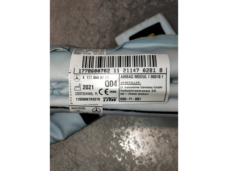 Recambio de airbag cortina delantero izquierdo para mercedes clase a (bm 177) a 200 d (177.012) referencia OEM IAM A1778600702 1