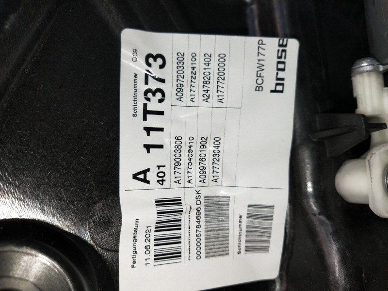 Recambio de elevalunas delantero izquierdo para mercedes clase a (bm 177) a 200 d (177.012) referencia OEM IAM A1779003806 A1775