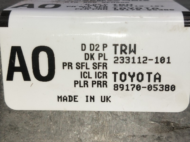 Recambio de kit airbag para toyota avensis advance referencia OEM IAM 8917005380 233112101 